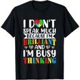 thumbnail image 1 of I Dont Speak Much Autistic Toddler Boy Girl Autism Awareness T-Shirt, 1 of 4