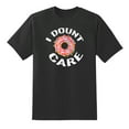 thumbnail image 1 of I Donut Care Funny Tee Mens Graphic T Shirts Black,XL, 1 of 1