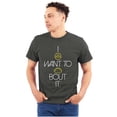 thumbnail image 1 of I Donut Want to Taco Bout it Food Pun Plus Size Crewneck Graphic Tee Shirt Brisco Brands 2X, 1 of 5