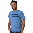 thumbnail image 1 of I Dream About Naps Lazy Day Plus Size Crewneck Graphic Tee Shirt Brisco Brands 2X, 1 of 5