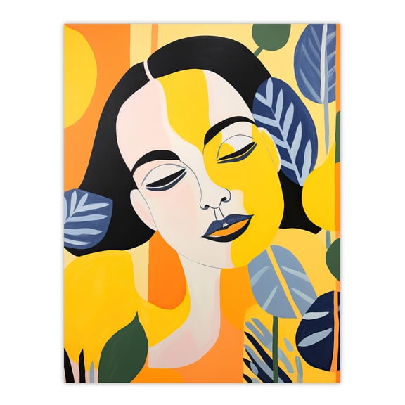 I Dream In Yellow Bright Women Fun Bold Unframed Wall Art Print Poster Home Decor Premium