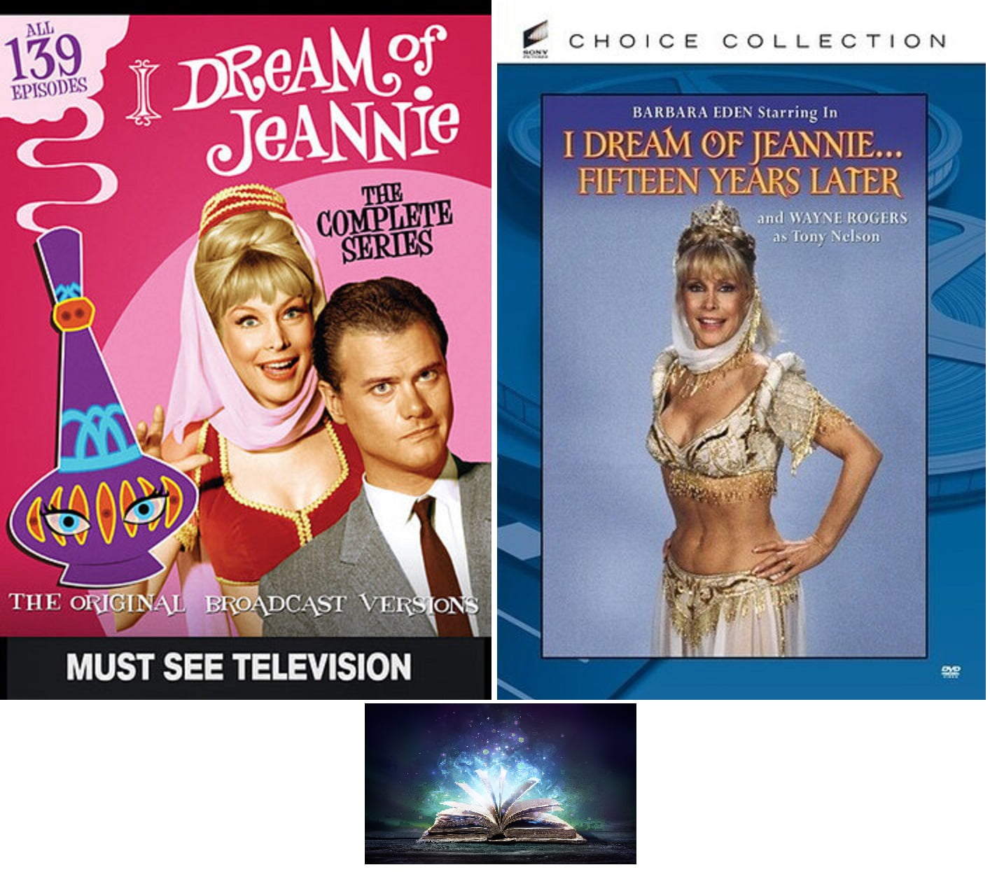 I Dream of Jeannie Complete Series + Jeannie Fifteen Years Later Movie 13 DVD Set 139 Episodes Includes Spell Book Art Card