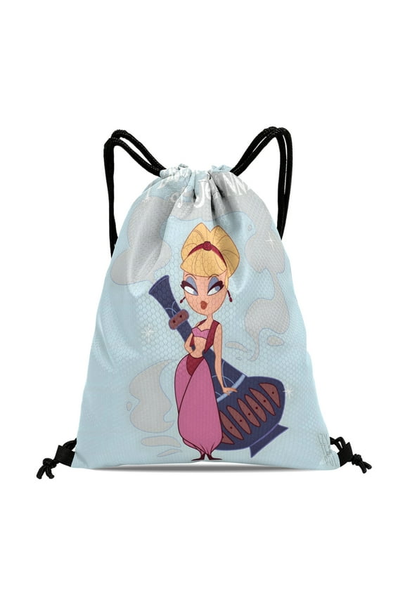 I Dream of Jeannie-theme Drawstring Backpack Sports Gym Bag Water Resistant String Bag Cinch Bag12X1630X40cm