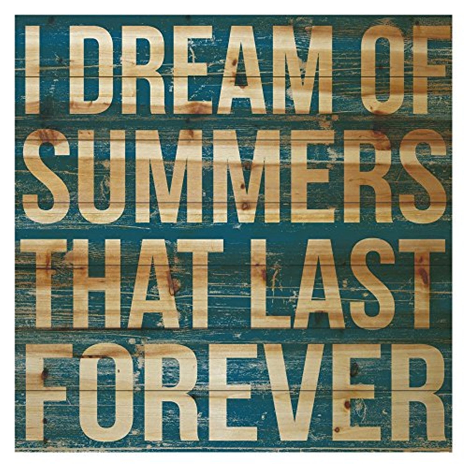 I Dream of Summers Painting Print on Natural Pine Wood