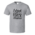 thumbnail image 1 of I Drink Like A Fish I'm A Mermaid Tshirt Magical Aquatic Themed Tee Enchanted T Shirt, 1 of 1