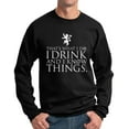 thumbnail image 1 of I Drink and I Know Things Lion Sweatshirt (XL), 1 of 4