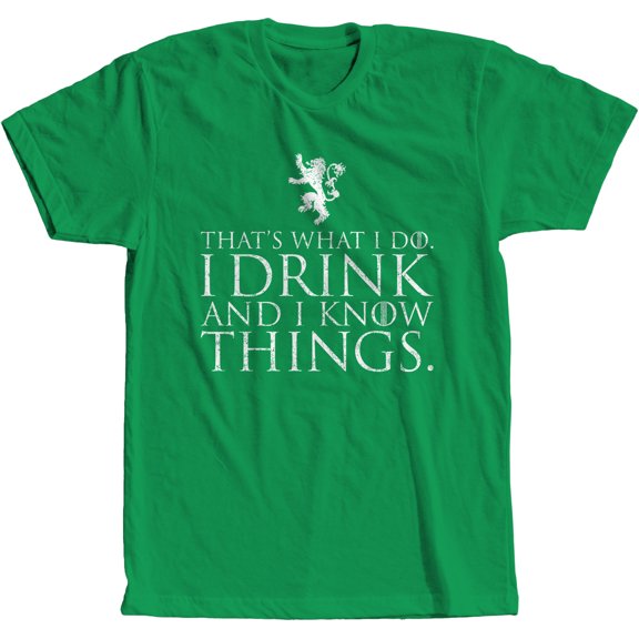 I Drink and I Know Things Lion T-Shirt