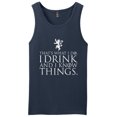 thumbnail image 1 of I Drink and I Know Things Lion Tank Top, 1 of 5