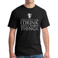 thumbnail image 1 of I Drink and I Know Things T-Shirt Funny Tyrion Lannister GoT Tee Vintage Print, 1 of 3