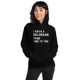 thumbnail image 1 of I Drive a DeLorean from Time To Time Unisex Hoodie, Back to the Future Inspired ShirtUnisex Hoodie (Black, 3XL), 1 of 1