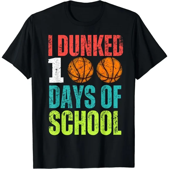 I Dunked 100 Days Of School Basket-ball Theme Boys 100th Day Gift Unisex T-Shirt