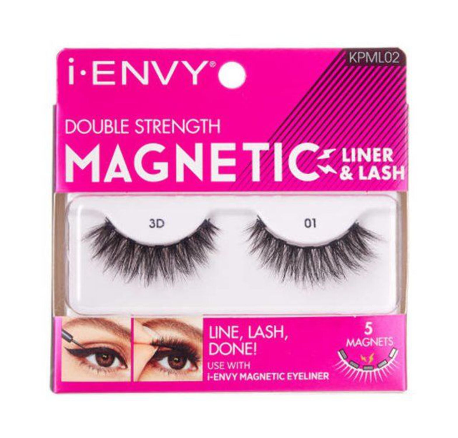I-ENVY Double Strength Magnetic Lashes - with 5 Magnets