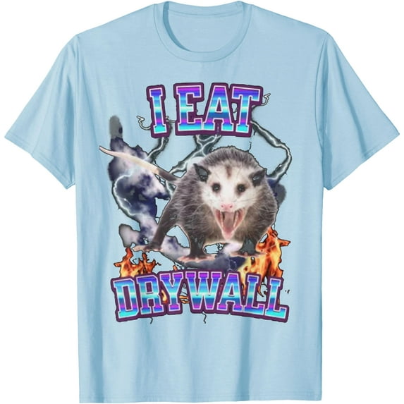 I Eat Drywall Possum Opossum Vintage Funny Unisex T-Shirt for Men Women Kids Toddler