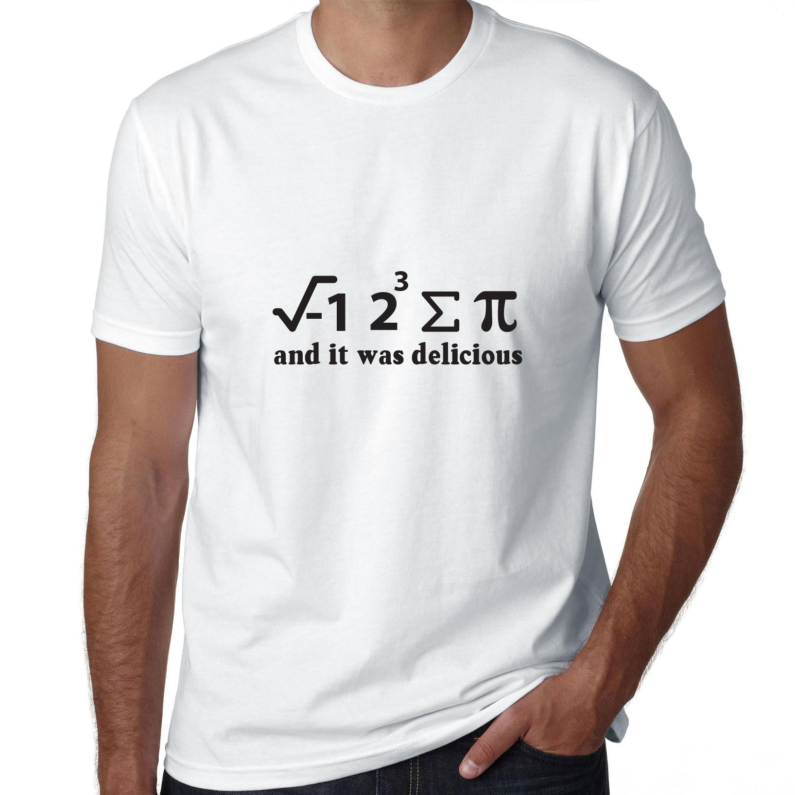 I Eight Sum Pie It Was Delicious Math Nerd Equation Men's Grey T