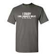 thumbnail image 1 of I Enjoy Long Romantic Walk Sarcastic Humor Graphic Tees Gift For Mens Novelty Funny T Shirt, 1 of 5