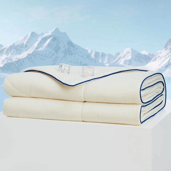 I -FAMILY Soft Cooling Comforter, NASA Temperature Regulation Technology Throw Blanket