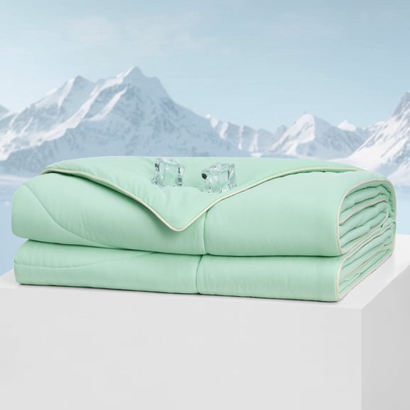 I -FAMILY Soft Cooling Comforter, NASA Temperature Regulation Technology Throw Blanket
