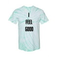 thumbnail image 1 of I Feel Good Text Tie-Dye Cyclone Women -Smartprints Designs, Female Medium, 1 of 2