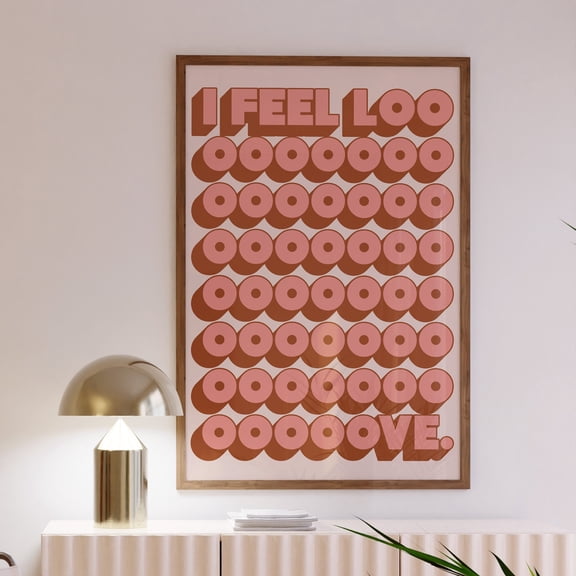 I Feel Love Print, Music Poster, Wall Art, Bold, Typographic, Quote, Print, Music, Poster Only