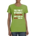 thumbnail image 1 of I Find It Funny T-Shirt Women -Smartprints Designs, Female 5X-Large, 1 of 4