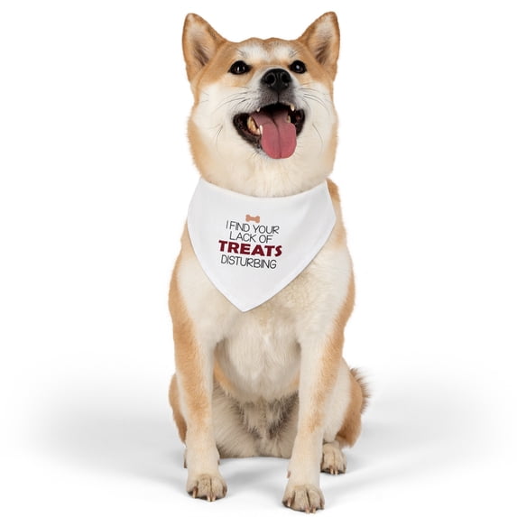 I Find Your Lack of Treats Pet Bandana Collar