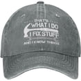 thumbnail image 1 of I Fix Stuff and I Know Things Hat I Fix Things Hat Cool Things Hat for Men Funny, 1 of 7