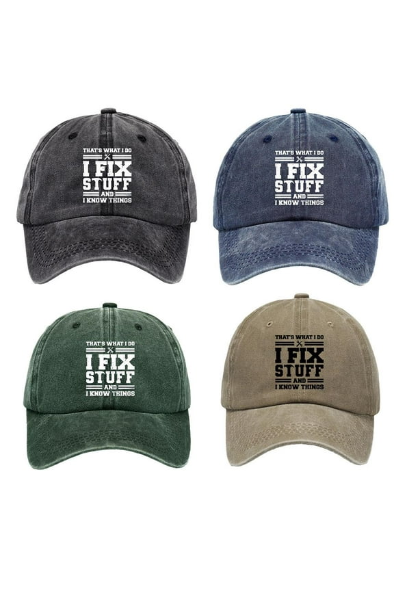 I Fix Stuff and I Know Things Hat for Men That's What I Do I Fix Stuff and I Know Things Hat Cool Stuff Hat for Men Funny