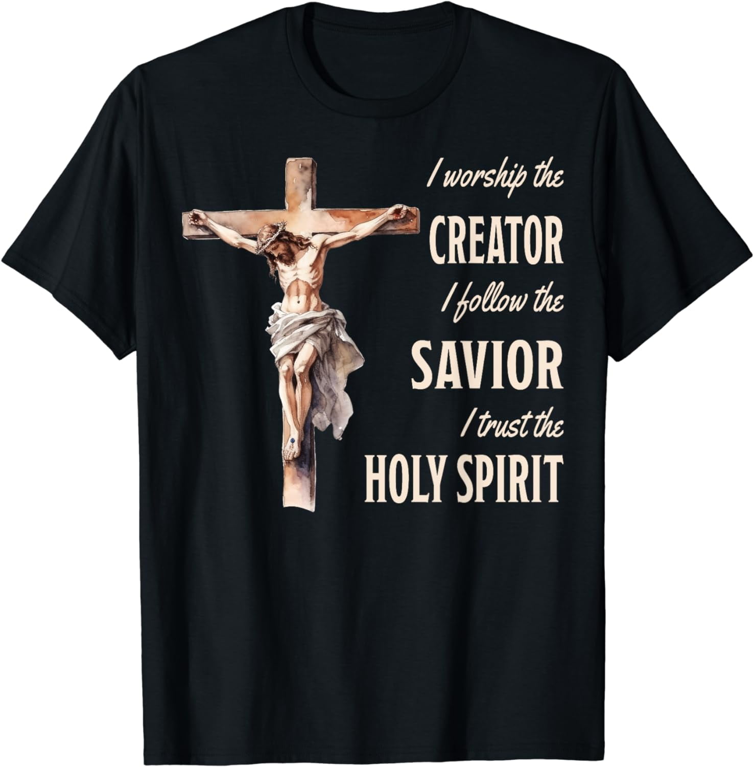 I Follow The Savior Jesus On The Cross Christian T-Shirt - Walmart.com