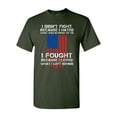 thumbnail image 1 of I Fought Because I Loved What I Left Behind USA Flag DT Adult T-Shirt Tee, 1 of 2
