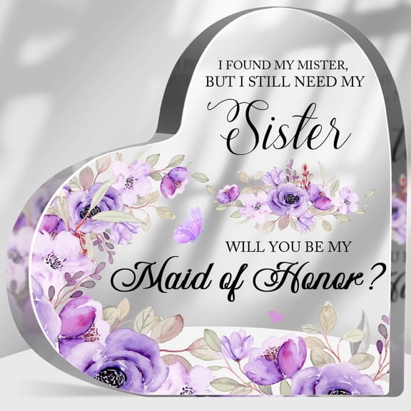 I Found My Mister But I Still Need My Sister Acrylic Sign Bridal Shower Gift Friends Besties Bridesmaid Bachelorette Party Gift for Women Wedding Gifts for Maid of Honor
