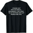 thumbnail image 1 of I Found Out Why I'm Single Funny Sarcasm T-Shirt, 1 of 4