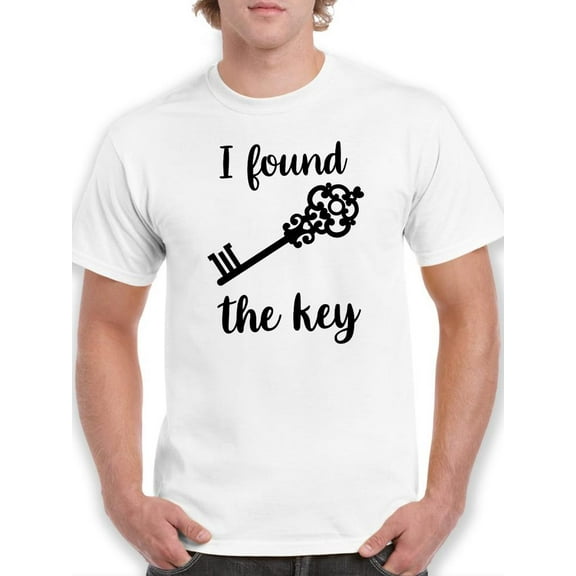 I Found The Key T-Shirt Men -Smartprints Designs, Male 5X-Large