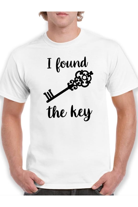 I Found The Key T-Shirt Men -Smartprints Designs, Male Large