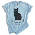 thumbnail image 1 of I Found This Humerous Cat T-shirt, Unisex Women's Men's Tee, Clever Cat Cute Kitten Animal Pet Owner, Heather Light Blue, Medium, 1 of 6