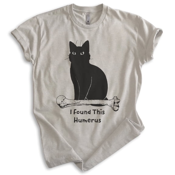 I Found This Humerous Cat T-shirt, Unisex Women's Men's Tee, Clever Cat Cute Kitten Animal Pet Owner, Light Silk Gray, X-Large