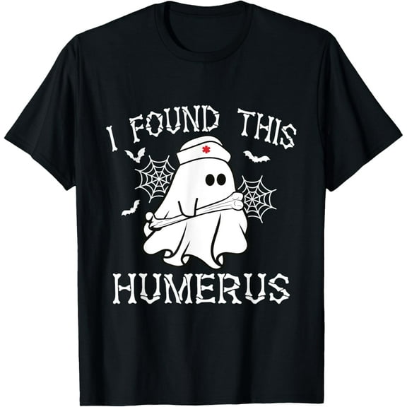 I Found This Humerus Boo Ghost Funny Halloween For Kids T-Shirt