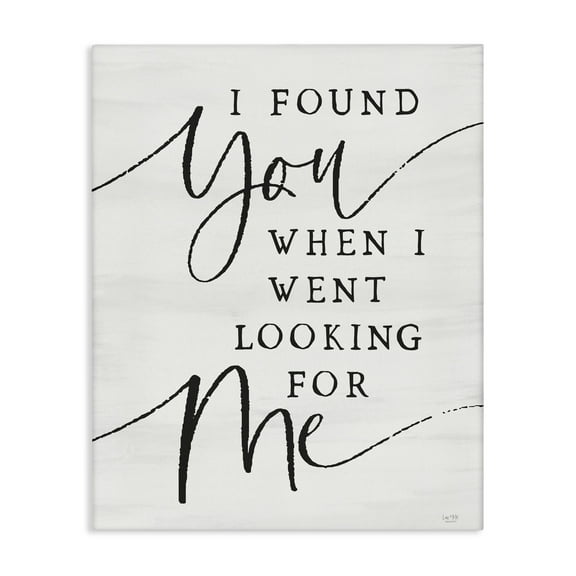 Stupell Industries I Found You Inspirational Canvas Wall Art, design by Lux + Me Designs