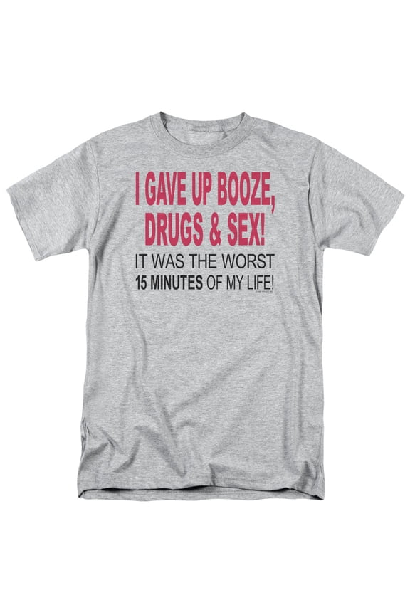 - I Gave Up Booze Drugs And Sex - Short Sleeve Shirt - XXXXX-Large