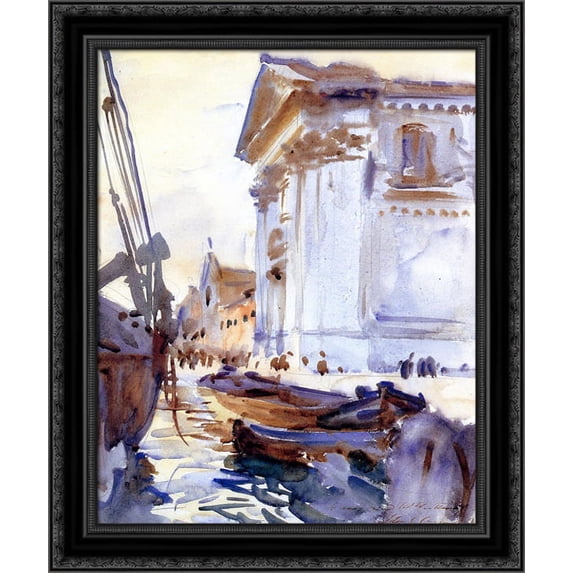 I Gesuati 20x24 Black Ornate Wood Framed Canvas Art by Sargent, John Singer