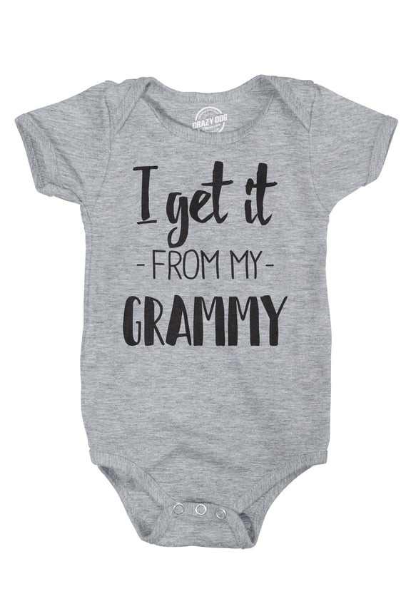 I Get It From My Grammy Creeper Funny Family Baby Jumpsuit