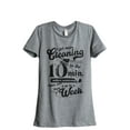 thumbnail image 1 of I Get More Cleaning Done In The Minutes Than I Do In A Week Women's Fashion Relaxed T-Shirt Tee Heather Gray Large, 1 of 3