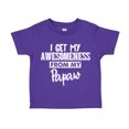 thumbnail image 1 of I Get My Awesomeness From My Papaw Toddler T-Shirt 2T Purple, 1 of 3