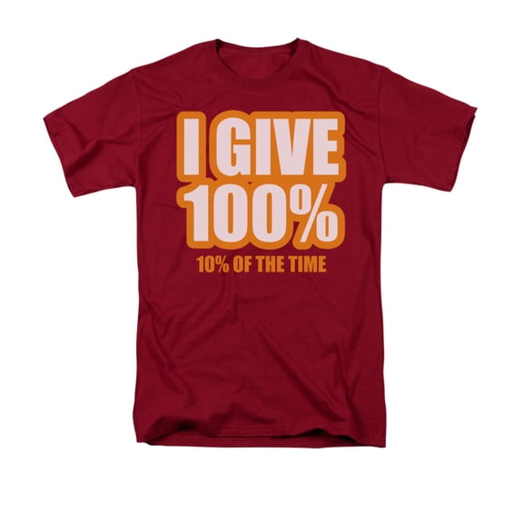I Give 100% 10% Of The Time Funny Saying Adult T-Shirt