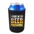 thumbnail image 1 of I Give In To Beer Pressure Can Coolie (Black), 1 of 3