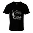 thumbnail image 1 of I Go Fishing To Love Myself T-shirt Great Novelty Gift Trout Bass Fish Sports T, 1 of 1