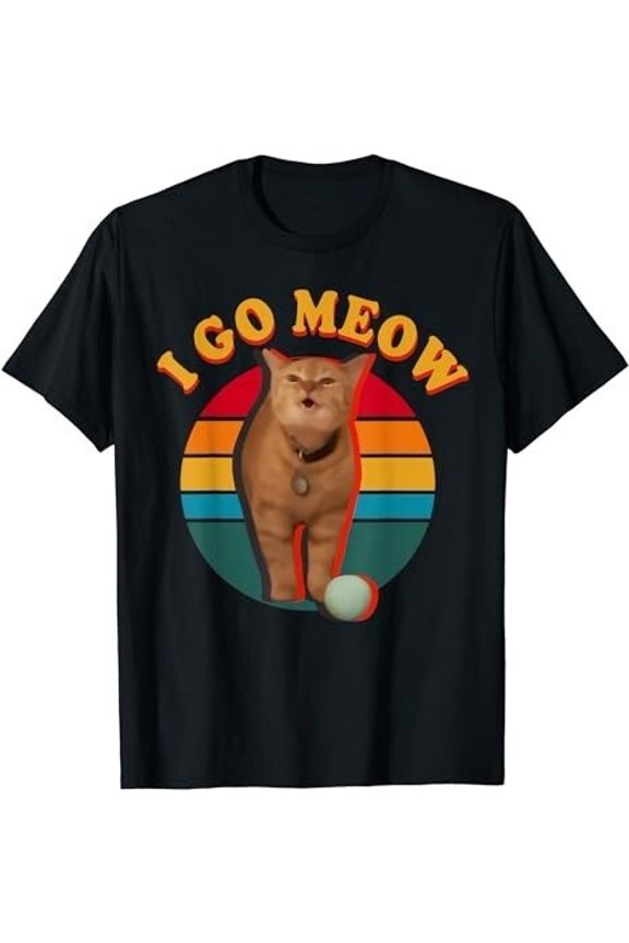 I Go Meow Meme Cat Lover Cat Dat Cat Mom Why You So Quiet T-Shirt