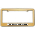 thumbnail image 1 of I Go Where I'm Towed - Funny License Plate Frame, 1 of 1