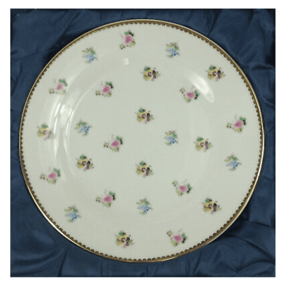 I. Godinger and Co. Rosebud 8 Dessert Plates Set for 4