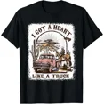 thumbnail image 1 of I Got A Heart Like A Truck Tee Shirts Unisex S-5XL Hot Trending Shirt, Vintage Birthday Gift, 1 of 3