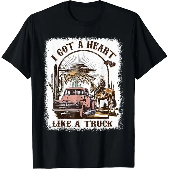 I Got A Heart Like A Truck Tee Shirts Unisex S-5XL Hot Trending Shirt, Vintage Birthday Gift